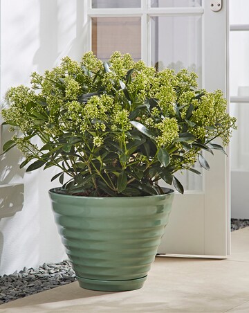 La Hacienda Vale Sage Green Planter 40cm