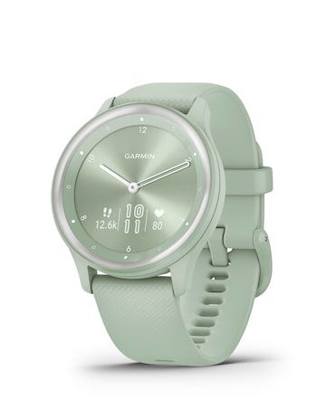 Garmin Vivomove Sport Smart Watch - Cool Mint with Silicone Band
