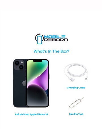 Refurbished Apple iPhone 14 128GB - Midnight (Pristine Condition)