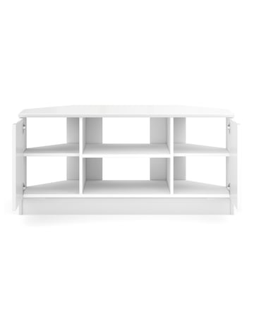 Sorrento Ready Assembled High Gloss Corner TV Unit