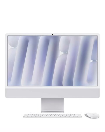 Apple iMac (M4, 2024) 24in Retina 4.5K, 8-core CPU, 8-core GPU, 256GB - Silver