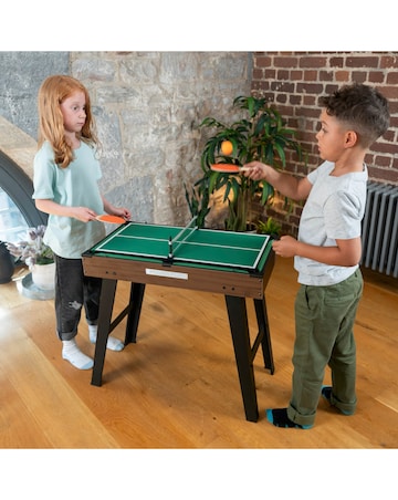 4 in 1 Stand Up Games Table - Dark Brown