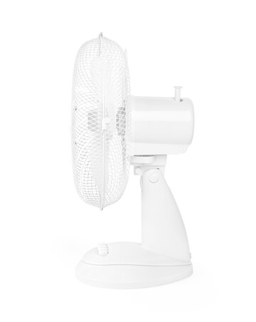 Beldray White 12 Inch Oscillating Desk Fan