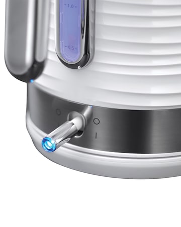 Russell Hobbs Inspire Kettle and Toaster Bundle White