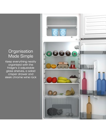 Swan SR11010GRNE Retro 30/70 Top Mounted Fridge Freezer - Grey