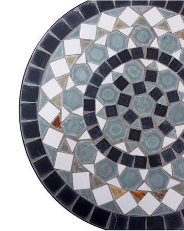 Charles Bentley Mosaic Bistro Set - Blue