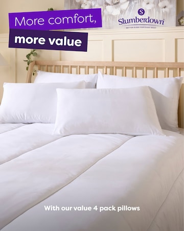 Slumberdown Super Support Feels Like Down 4 Pack Pillows