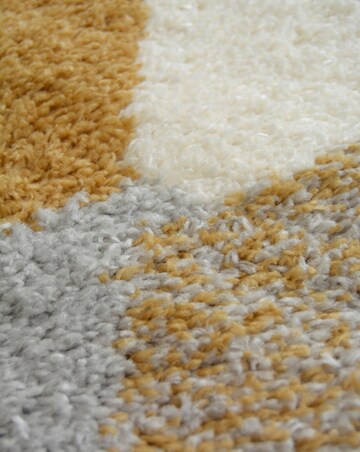 Snug Shaggy Cozy Hexagons Rug