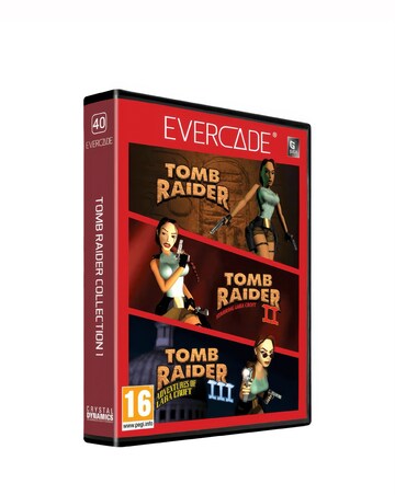 Blaze Evercade EXPR Retro Handheld Gaming Console and Tomb Raider Bundle