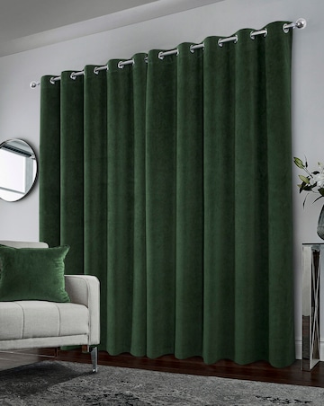 Hampton 100% Blackout Eyelet Velvet Curtain