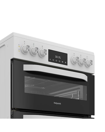 Hotpoint HDE6VDW 60cm Electric Double Cooker with Multiflow Installation