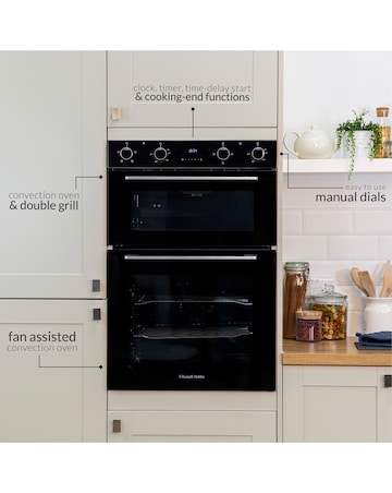 Russell Hobbs RH89DEO2001B Built-In Electric Fan Oven - Black