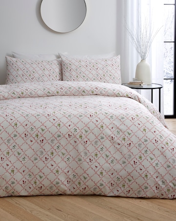 Mallory Bow Trellis Duvet Cover Set