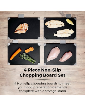 Tower 4 Piece Chopping Board Set