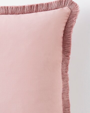 Luxe Velvet Fringed Cushion