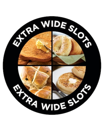 Russell Hobbs 21641 Textures 2 Slice Black Toaster