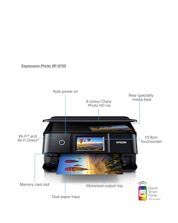 Epson Expression Photo XP-8700 A4 Colour Wi-Fi Multifunction Inkjet Printer