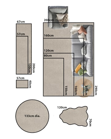 Supersoft Shaggy Cosy Rug