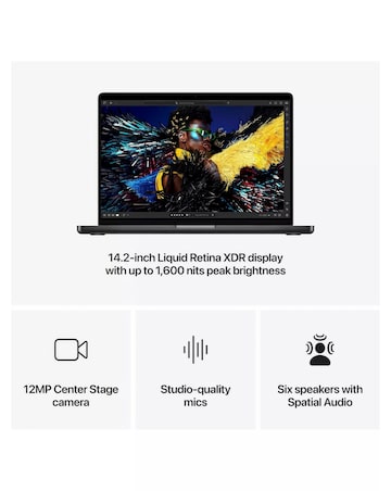 Apple MacBook Pro (M4, 2024) 14in 12-Core CPU 16-Core GPU 24GB 512GB Space Black