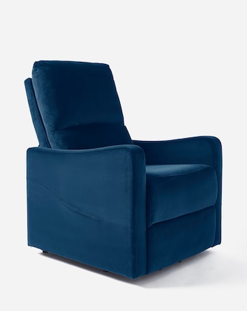 Lincoln Velvet Electric Recliner Armchair
