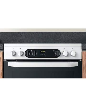 Hotpoint HDM67V9CMW/UK 60cm Electric Double Cooker + Installation