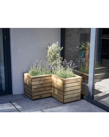 Forest Linear Corner Planter 80cm
