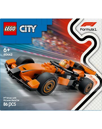 LEGO City F1 Driver with McLaren Race Car Toy Playset 60442