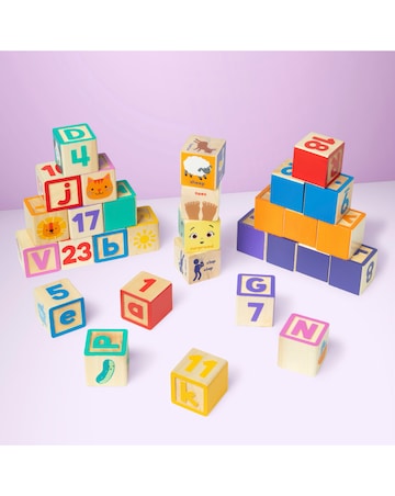 Melissa & Doug x Ms. Rachel Wooden Learning Blocks