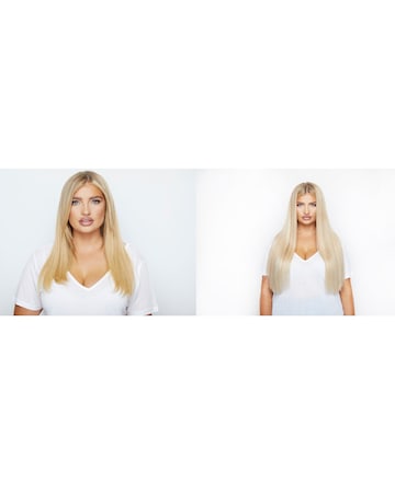 Beauty Works Deluxe Clip in 18inch Hair Extensions - Champagne Blonde