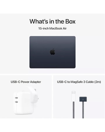 Apple MacBook Air (M4, 2025) 15in 10-Core CPU 10-Core GPU 16GB 512GB - Midnight