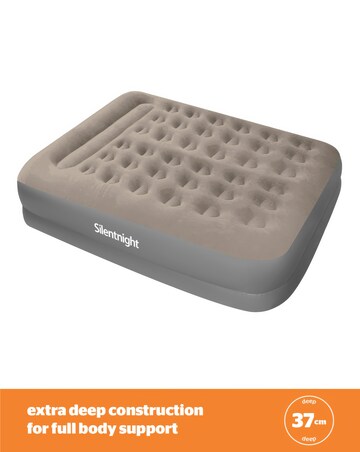 Silentnight Flocked Airbed with Electric Pump - King