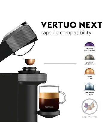 Nespresso Vertuo Next Coffee Machine with Milk Frother