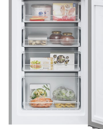 Hoover HOCT3L517EWSK-1 H FRIDGE 300 Low Frost Fridge Freezer - Silver - E Rated