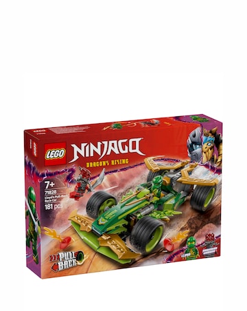 LEGO NINJAGO Lloyd's Pull-Back Race Car Toy Pretend Play Building Kit 71828