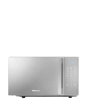 Hisense H20MOMSS4HGUK Mirror Silver Microwave 20L | Home Essentials