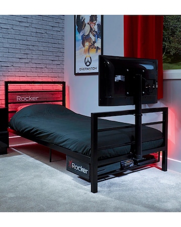 X Rocker Base Camp Single TV VESA Mount Bed - Black