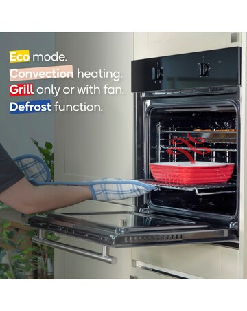 Russell Hobbs RHFEO7004B 70L Built-In Single Electric Fan Oven - Black