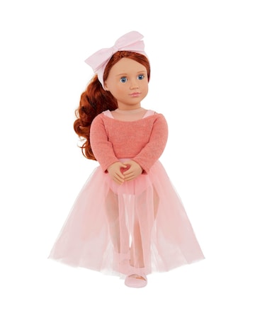Our Generation Ballet Doll with Orange Sweater Aubrie