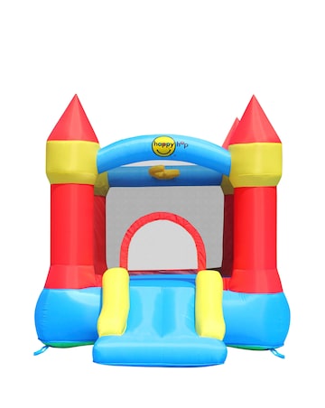 Happy Hop Castle Bouncer with Slide and Hoop