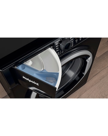 Hotpoint NSWM864CBSUKN, 8kg, 1600rpm Washing Machine - Black