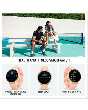 Garmin Vivoactive 6 AMOLED 42mm Smart Watch - Lunar Gold