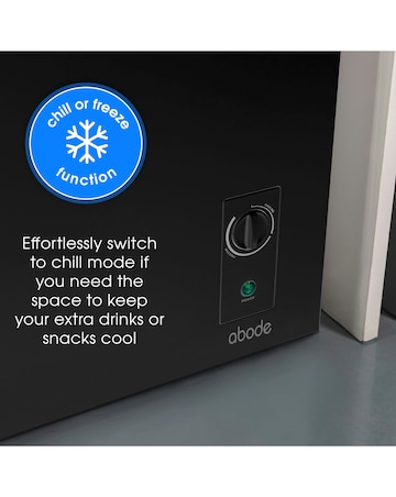 Abode A142CF0E1B Chest Freezer 142L - Black