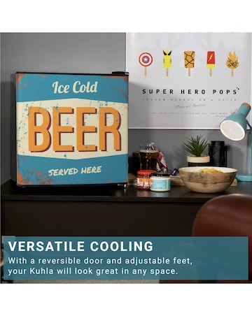 Kuhla KTTF0E6B-1011 Beer Sign Table Top Mini Fridge