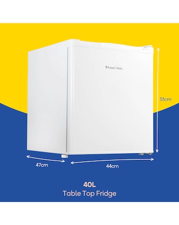 Russell Hobbs RHTTLF2E1W 40 Litre Table Top Fridge - White