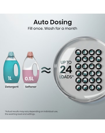 Hisense 5S Series WD5S1045BB 10.5KG Auto Dosing Freestanding Washer Dryer Black