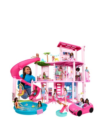 Barbie Dreamhouse Playset with 75+ Accessories & 3-Story Slide