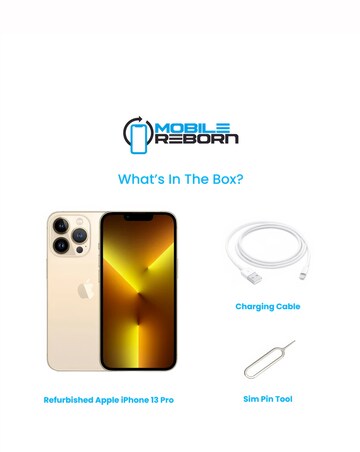 Refurbished Apple iPhone 13 Pro 128GB - Gold (Pristine Condition)