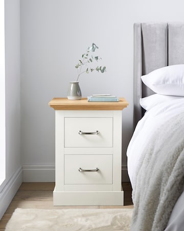 Julipa Ashford 2 Drawer Bedside Table