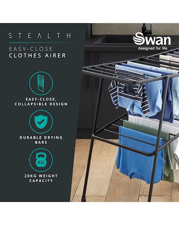 Swan Stealth Easy Close Clothes Airer