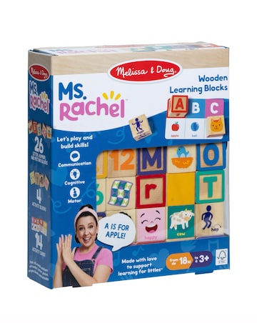 Melissa & Doug x Ms. Rachel Wooden Learning Blocks